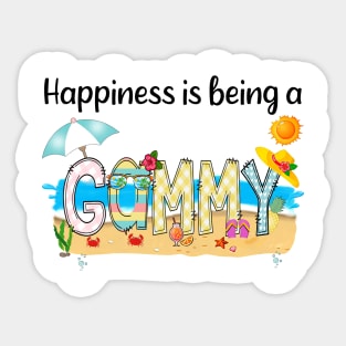 Happiness Is Being A Gammy Summer Beach Happy Mother's Day Sticker